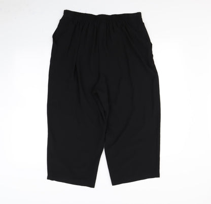 Evans Womens Black   Dress Pants Trousers Size 14 L21 in