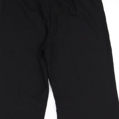 Womens UK Size 16 label be Regular Fit Dress Pants Black Trousers