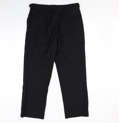 Womens UK Size 32 in Preworn Regular Fit Dress Pants Black Trousers