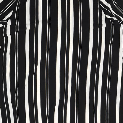 Evans Womens Black Striped  Jacket  Size 14