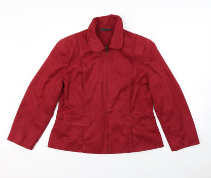 Womens UK Size 16 BHS Red Jacket