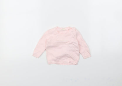 Benetton Baby Pink   Pullover Jumper Size 3-6 Months