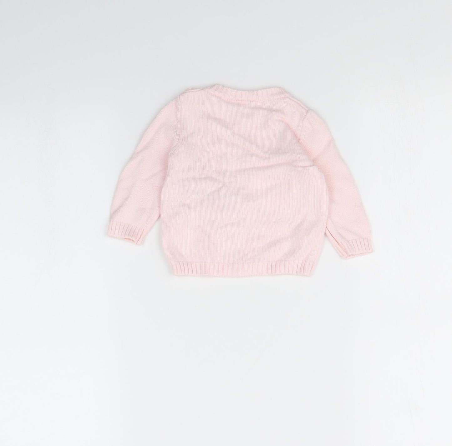 Benetton Baby Pink   Pullover Jumper Size 3-6 Months