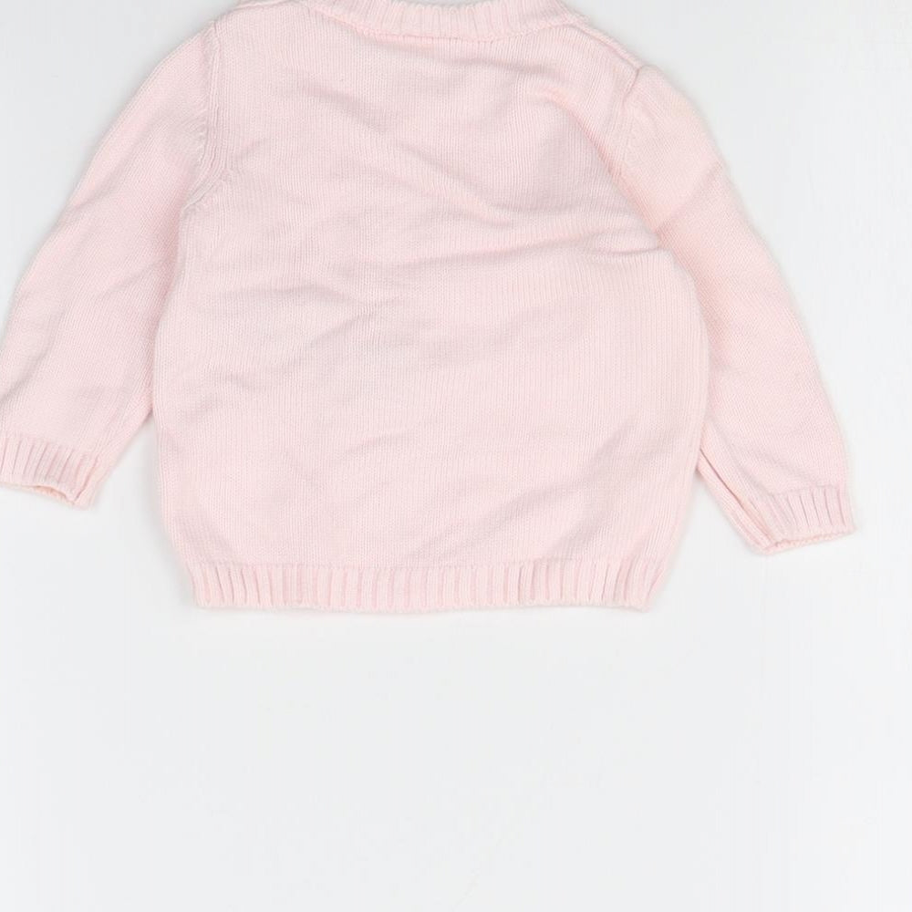 Benetton Baby Pink   Pullover Jumper Size 3-6 Months