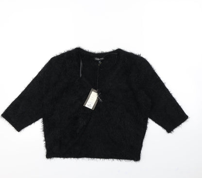 First Avenue Womens Black   Cardigan Jumper Size L
