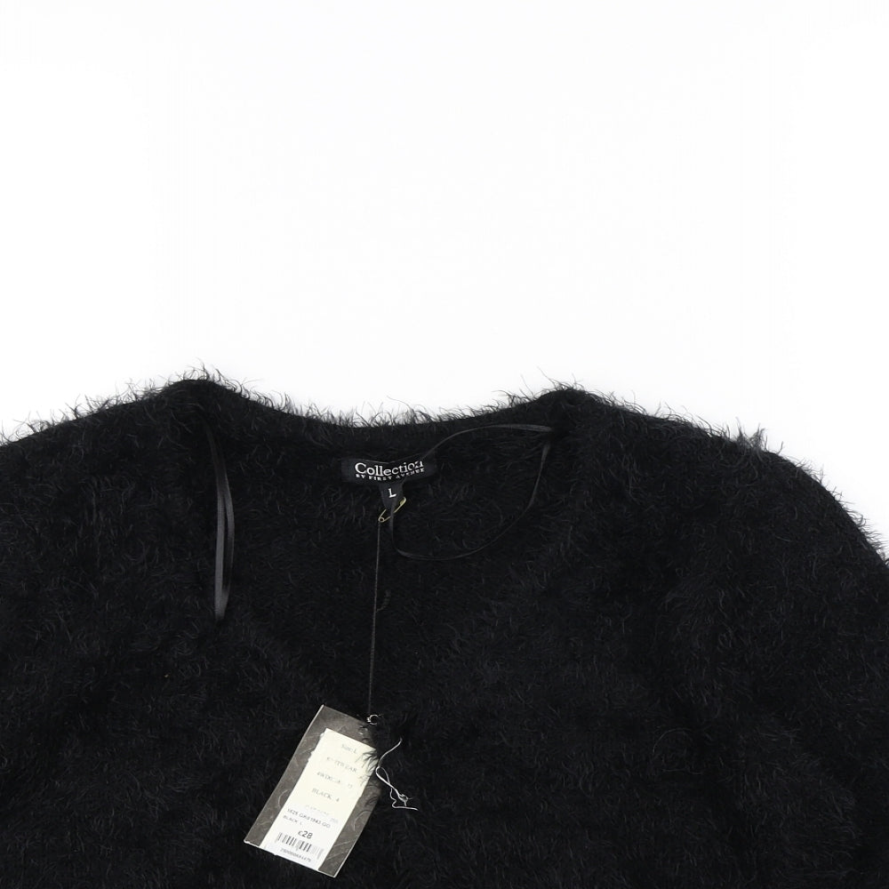 First Avenue Womens Black   Cardigan Jumper Size L