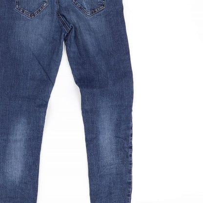 Denim & Co. Womens Blue   Skinny Jeans Size 8 L28 in