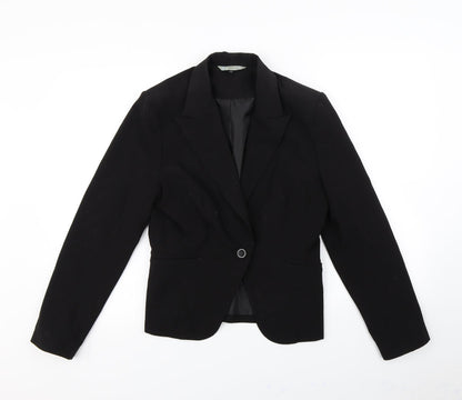 Womens UK Size 12 Red Herring Black Jacket