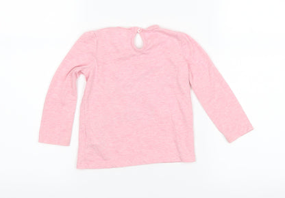 F&F Girls Pink   Basic T-Shirt Size 9-12 Months  - little lady