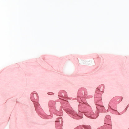 F&F Girls Pink   Basic T-Shirt Size 9-12 Months  - little lady