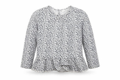 Next Girls White Polka Dot  Basic T-Shirt Size 18-24 Months