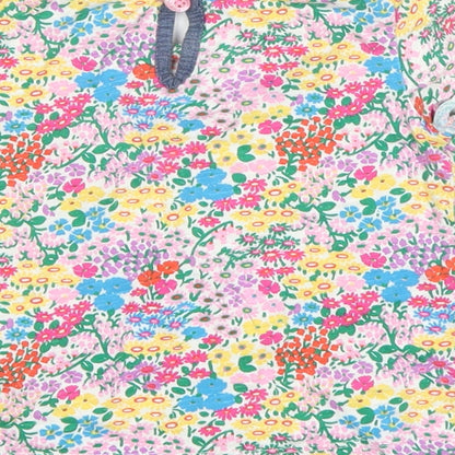 NEXT Girls White Floral  Basic T-Shirt Size 9-12 Months