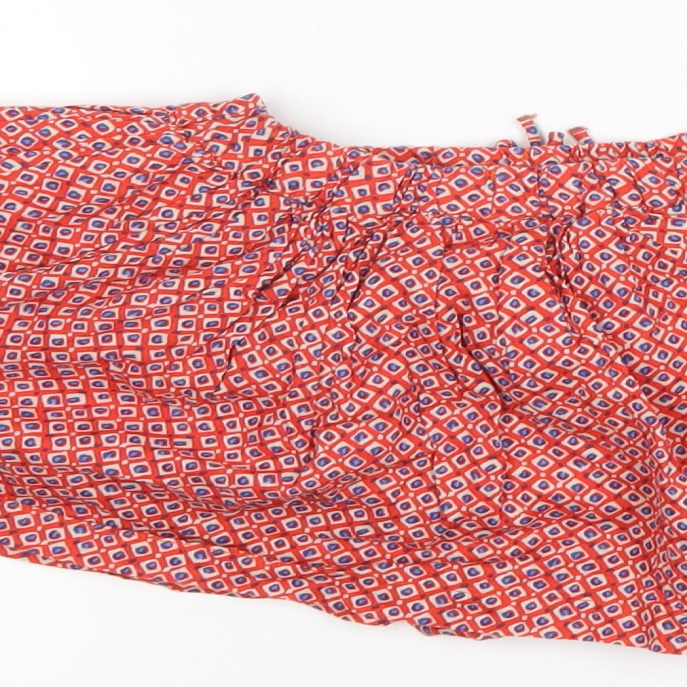 NEXT Girls Red Geometric  A-Line Skirt Size 9-12 Months