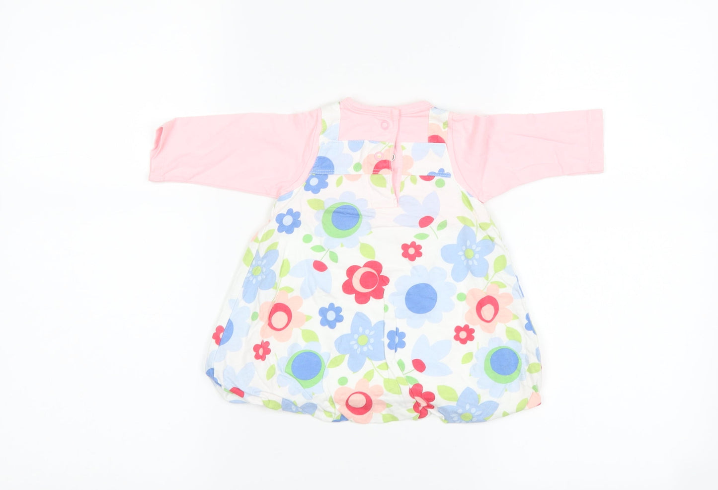 Marks and Spencer Girls White Floral  A-Line  Size 3-6 Months