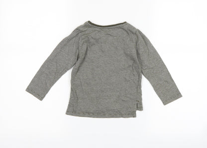 Primark Girls Green Striped  Basic T-Shirt Size 18-24 Months