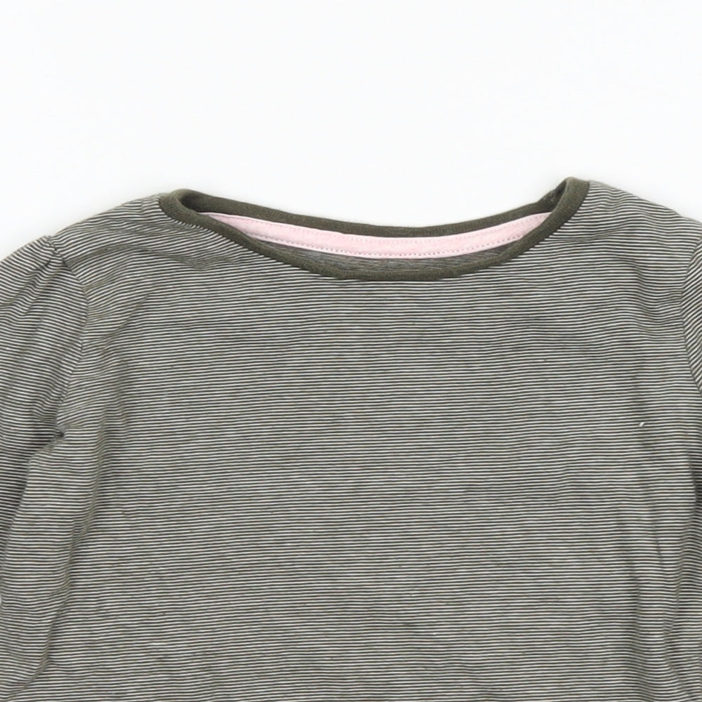 Primark Girls Green Striped  Basic T-Shirt Size 18-24 Months