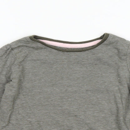 Primark Girls Green Striped  Basic T-Shirt Size 18-24 Months