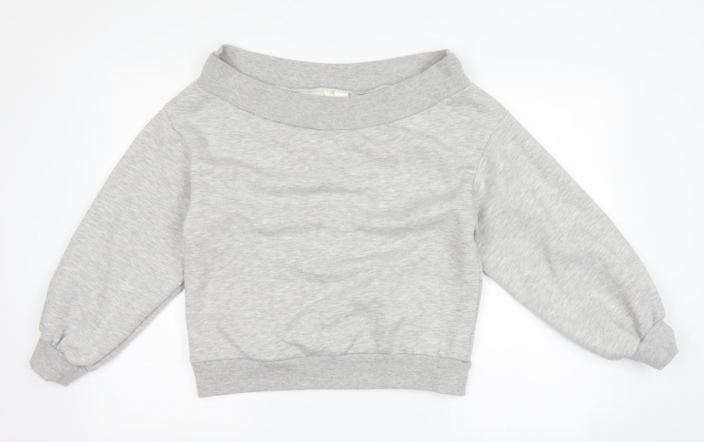 H&M Womens Grey   Pullover Sweatshirt Size M