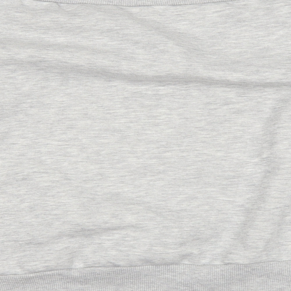 H&M Womens Grey   Pullover Sweatshirt Size M