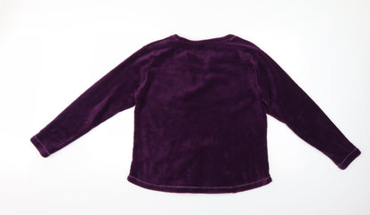 Time To dream Womens Purple   Pullover Jumper Size L