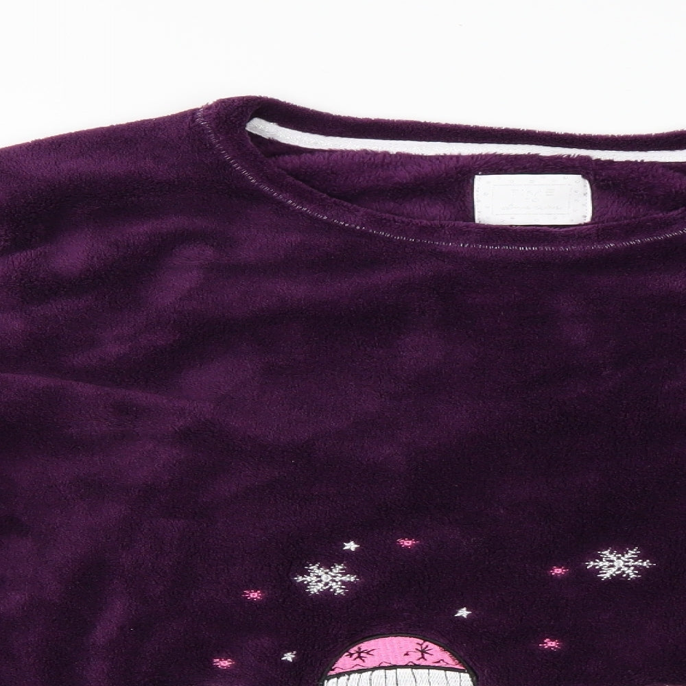 Time To dream Womens Purple   Pullover Jumper Size L