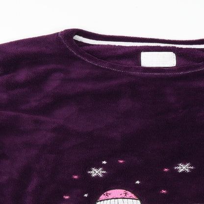 Time To dream Womens Purple   Pullover Jumper Size L