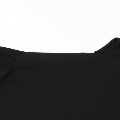 Womens UK Size 10 New Look Black Basic Blouse