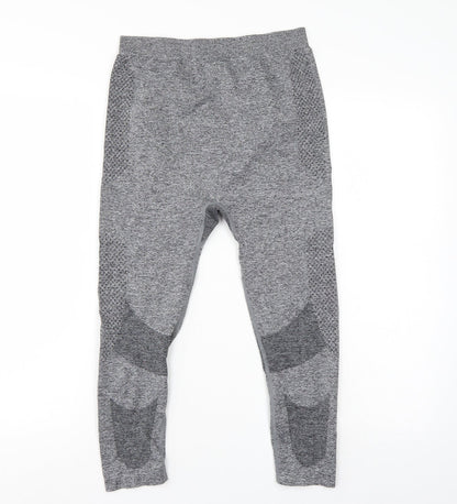 Preworn Womens Grey   Track Pants Leggings Size XS L19 in - Elastic Waist