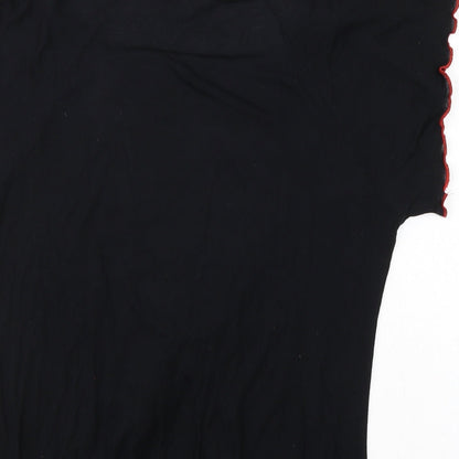 Papaya Womens Black   Tunic Blouse Size 6  - Gipsy look front