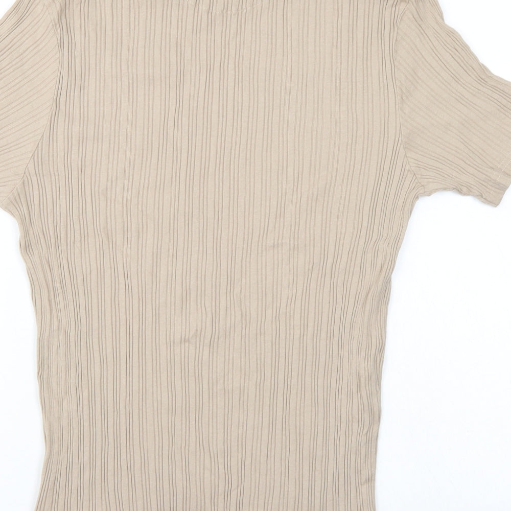 Womens UK Size L Brave Soul Brown Tunic Blouse