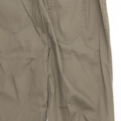 m&s Womens Green   Trousers  Size 18 L25 in