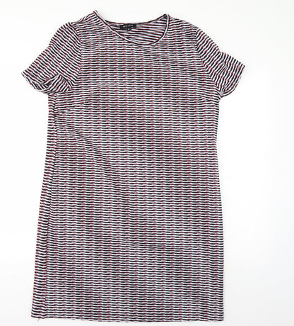 New Look Womens Multicoloured Striped  T-Shirt Dress