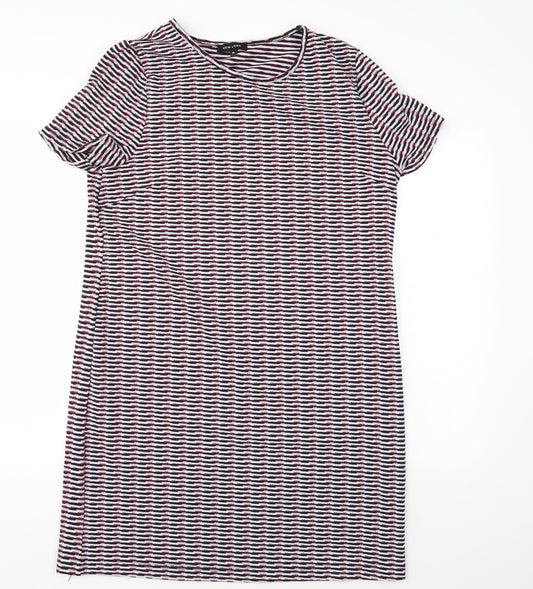 New Look Womens Multicoloured Striped  T-Shirt Dress