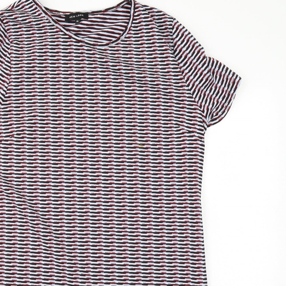 New Look Womens Multicoloured Striped  T-Shirt Dress