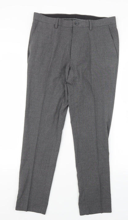 Marks and Spencer Mens Grey   Trousers  Size 31 in L28 in