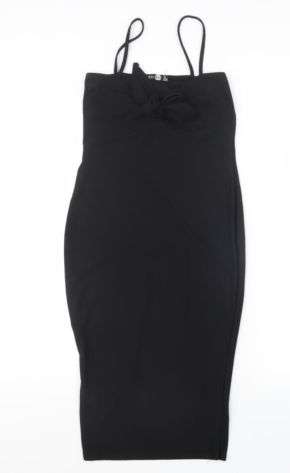 Boohoo Womens Black Geometric  Top Dress Size 8