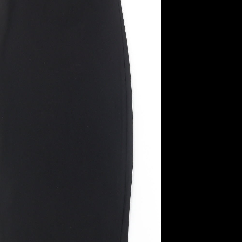 Boohoo Womens Black Geometric  Top Dress Size 8