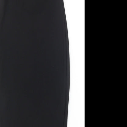 Boohoo Womens Black Geometric  Top Dress Size 8