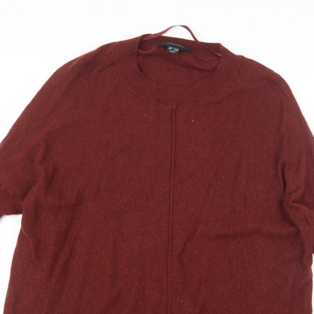 Atmosphere Womens Red  Knit Pullover Jumper Size 10