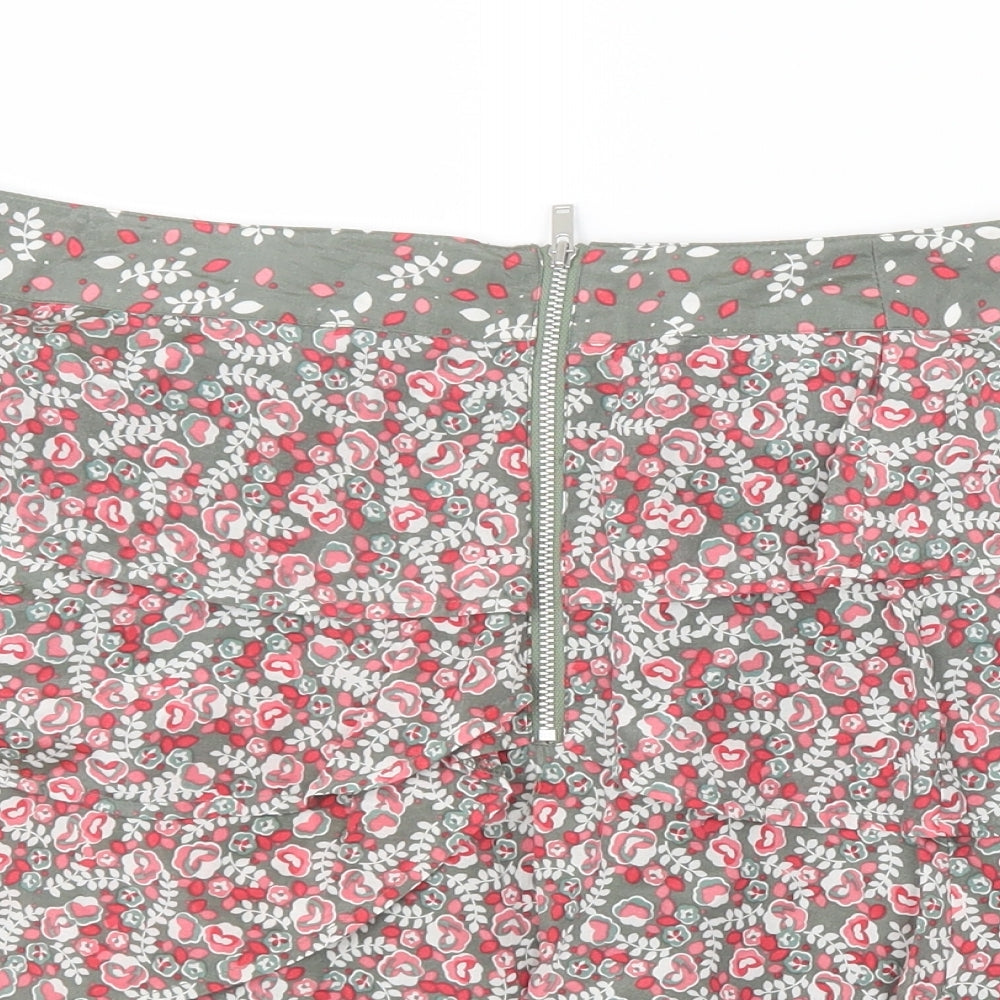 Oasis Womens Pink Floral  Straight & Pencil Skirt Size 10