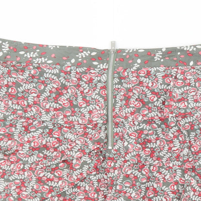 Oasis Womens Pink Floral  Straight & Pencil Skirt Size 10