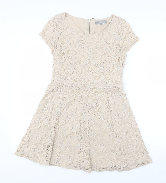 Marks and Spencer Womens Beige  Lace Mini  Size 8