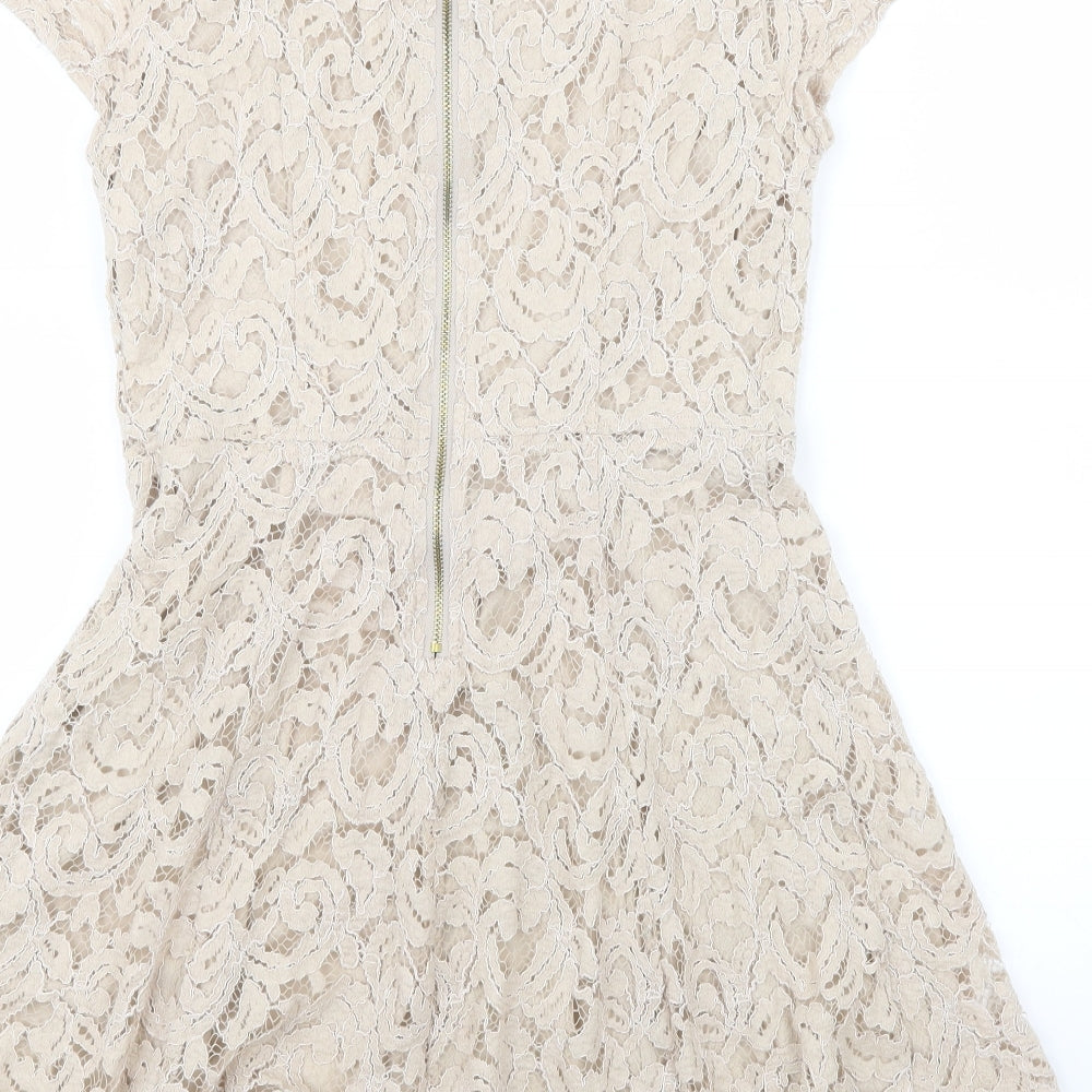Marks and Spencer Womens Beige  Lace Mini  Size 8