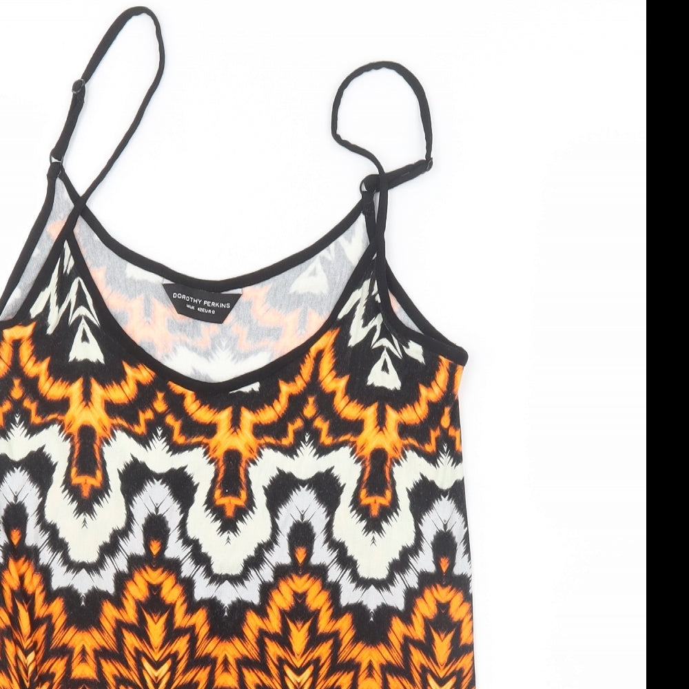 Womens UK Size 14 Dorothy Perkins Orange Camisole T-Shirt
