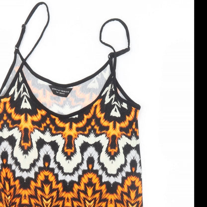 Womens UK Size 14 Dorothy Perkins Orange Camisole T-Shirt