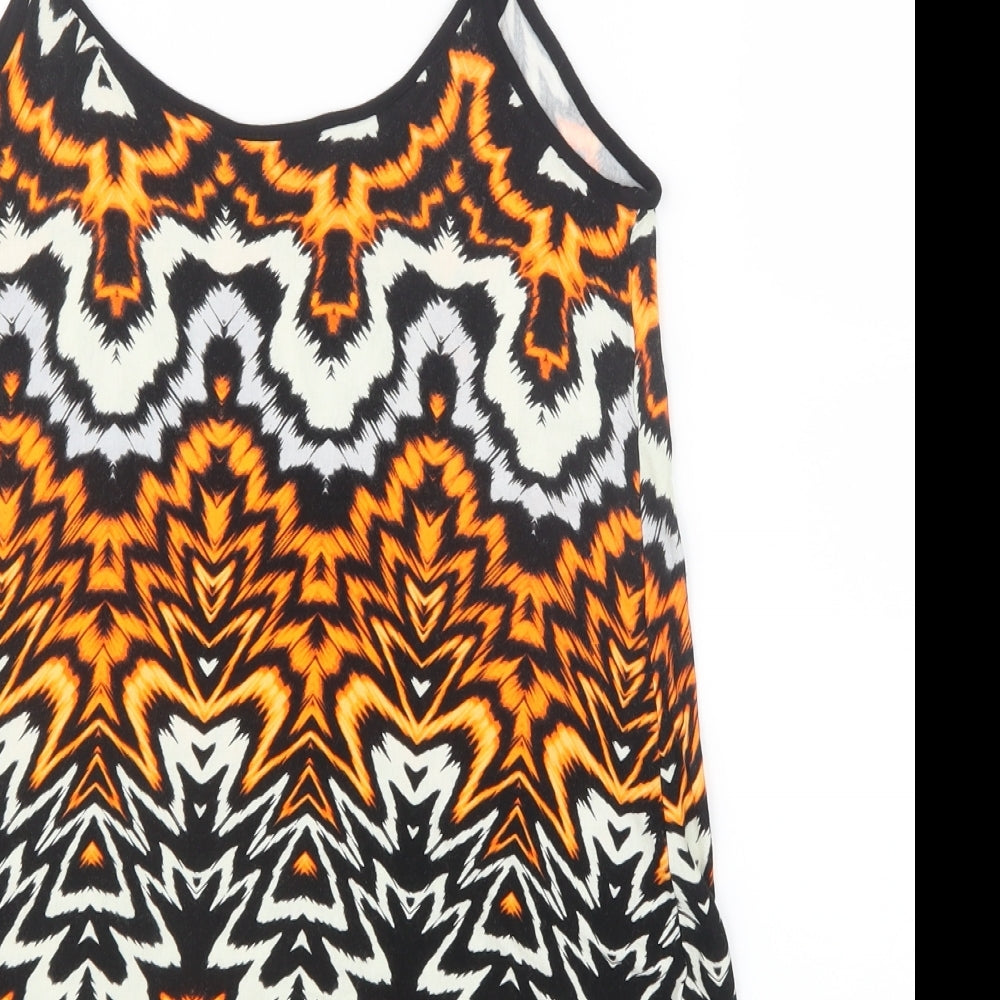 Womens UK Size 14 Dorothy Perkins Orange Camisole T-Shirt