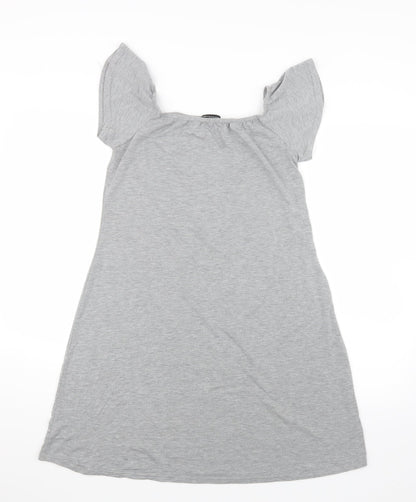PRETTYLITTLETHING Womens Grey   T-Shirt Dress  Size 12
