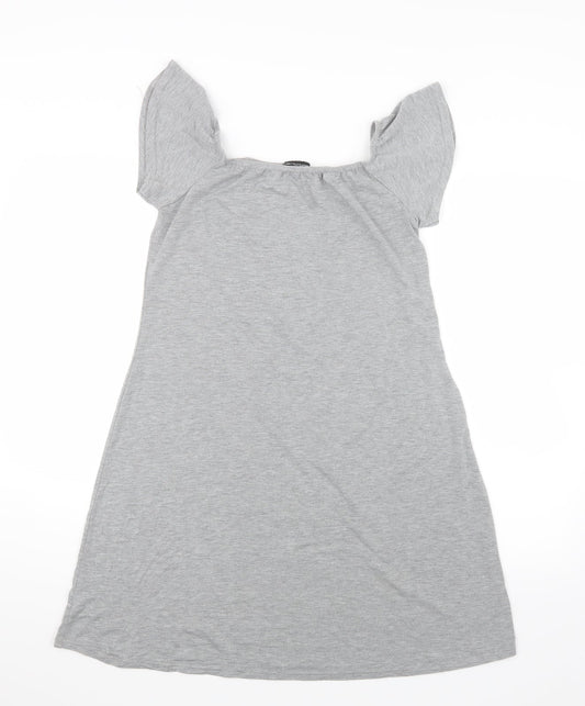 PRETTYLITTLETHING Womens Grey   T-Shirt Dress  Size 12