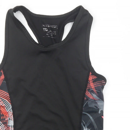 Young Dimension Girls Black   Basic Tank Size 10-11 Years