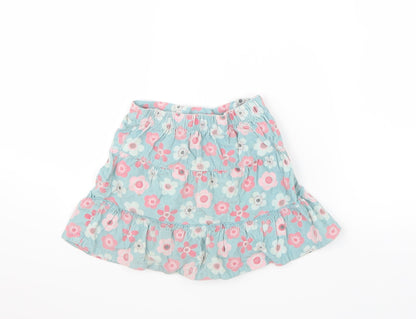 Cherokee Girls Green Floral  A-Line Skirt Size 2-3 Years